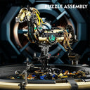 Dify Mechanical Horse Building Set with LED Light (1055+ PCS) – Steampunk Robotic Animal Model, Poseable STEM Construction Kit, Compatible Bricks Collectible Display Gift for Ages 14+