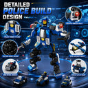 Dify 6-in-1 Mini Police Car Building Block Set, 135 PCS Police Vehicle Construction Kit, STEM Engineering Toy for Kids,