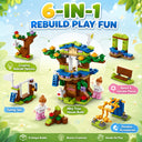 Dify Tree House & Mini 6-in-1 Tree House Combo Building Set, 1000+ Pcs Two-Model Construction Kit, Creative STEAM Toy for Kids & Teens