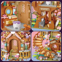 Dify Japanese Cherry Blossom Tree House Building Set, 1149+ Mini Blocks, DIY Pink Sakura House Kit with Pond & Swing, Creative Gift for Girls & Kids Ages 14+