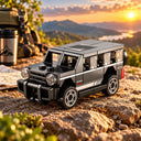 Dify Pull Back Car Building Blocks Set, 63 PCS Black Off-Road SUV Model Kit, Sports Car Building Toy for Kids, Teens & Adults | 5 Year Structural Warranty