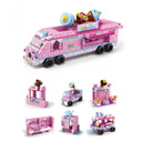 Dify 6-in-1 Dessert Car Building Block Set Toys | STEAM Kit for Kids | Build Ice Cream Trucks & Candy Cars (1000+ Pcs) | Birthday Gift for Boys & Girls