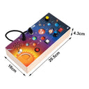 Dify || Solar System Montessori Wooden Busy Board with LED Lights and Speaker || Variable Theme Stickers