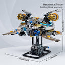 Dify Mechanical Sea Turtle Building Set, 1277+ PCS Steampunk Ocean Animal Model with Moving Gears & LED Light, Technic-Style Gift for Adults & Teens 14+, 5 Year Structural Warranty