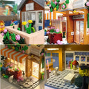 Dify Vintage Beach House Building Blocks Set with LED Lights, 730+ Pcs Seaside Lighthouse Model Kit, Birthday & Children's Day Gift for Boys and Girls, 5 Year Structural Warranty