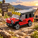 Dify Pull Back Car Building Blocks Set, 76 PCS Red Off-Road SUV Model Kit, Sports Car Building Toy for Kids, Teens & Adults | 5 Year Structural Warranty