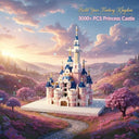 Dify Pink Princess Castle Building Blocks Set (3000+ PCS) | Fantasy Palace Micro Blocks Model Kit Complex for Ages 14+ Teens & Adults | LED Lights | 5 Year Structural Warranty