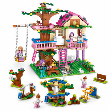 Dify Tree House & Mini 6-in-1 Tree House Combo Building Set, 1000+ Pcs Two-Model Construction Kit, Creative STEAM Toy for Kids & Teens