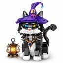 Dify Magic Cat Building Block Set, 1128 Pcs Animal Model with Light-Up Design, Changeable Eyes, DIY Construction Toy, Creative STEM Gift for Children, Teens and Adults