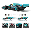 Dify F1 Racing Car Building Blocks Set, 73 PCS Cyan Formula Race Car Model Kit, STEM Building Toy for Kids, Teens & Adults | 5 Year Structural Warranty