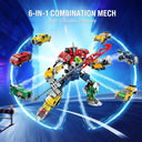 Dify 6-in-1 Robot Building Blocks Set (839+ PCS) | Transforming Mech Models Construction Kit | STEM Educational Toy for Kids & Teens | Creative Play Set | 5 Year Structural Warranty