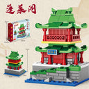 Dify || Ocean Chinese Architecture Series || Penglai Pavilion Building Block Set || 112 Pcs || Compatible with Major Brick Brands