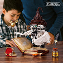 Dify Magic Owl Building Set, 1162 Pcs Light-Up Bird Model with Spellbook, Wizard Hat, Glasses, Wand and Quill, Fantasy Collectible Decor for Kids Adults Ages 8+