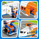Dify City Airport Airplane Building Blocks Set (715+ PCS) | 3-in-1 Passenger Plane, Radar Tower, Baggage Truck & Shuttle Bus | STEM Toy for Kids 6+ | 5 Year Structural Warranty