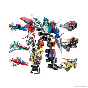 Dify 6-in-1 Transforming Robot Building Kit | 498+ Pieces STEM Toy for Kids & Adults | Build & Customize 6 Futuristic Robots for Boys & Girls 6+