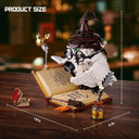 Dify Magic Owl Building Set, 1162 Pcs Light-Up Bird Model with Spellbook, Wizard Hat, Glasses, Wand and Quill, Fantasy Collectible Decor for Kids Adults Ages 8+