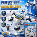 Dify 6-in-1 Police Car Building Block Set, 137+ PCS Police Vehicle Construction Kit, STEM Educational Toy for Kids, Creative Rebuild Play Set, 5-Year Structural Warranty