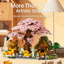 Dify Capybara Cherry Blossom Bonsai Tree House Building Set, 2280+ PCS Micro Mini Blocks, Cute Animal Sakura Cabin DIY Kit, Desk Décor Craft Toy for Ages 14+ | 5 Year Structural Warranty