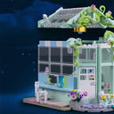 Dify Sunshine Garden Building Blocks Set with USB LED Lights, 782+ Pcs Flower Garden Model Kit for Home Décor, 6 Months Structural Warranty