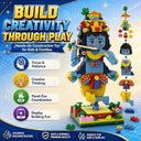 Dify Krishna Ji Building Block Set, Indian Devotional Figure Model Kit with Flute, Creative Decorative Construction Toy Gift, 5-Year Structural Warranty