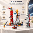 Dify 8861 Space Ship Rocket & Launcher + Shuttle 107 PCS Combo, Space Command Center Play Kit, STEAM Toy, 5-Year Structural Warranty