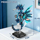 Dify Mechanical Seahorse Building Set, 1003 Pcs Sea Animal Model with Display Stand and Movable Design