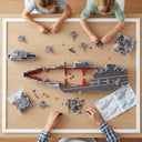 Dify Plastic Warship Model Micro Building Blocks Set – 1878+ Pieces Ship Model Assembly Toy, DIY Brick Game (Complex only for Adults Ages 14+) Collectors Gift