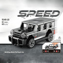 Dify Pull Back Car Building Blocks Set, 63 PCS Black Off-Road SUV Model Kit, Sports Car Building Toy for Kids, Teens & Adults | 5 Year Structural Warranty