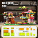 Dify Creative Tree House Building Blocks Set, 958+ PCS Mini Brick Nature Treehouse Model Kit with Swing Telescope Cat Birds, Construction Toy for Kids Girls Boys Teens, Gift Idea Ages 10+