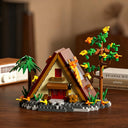 Dify 6 in 1 Forest House Building Micro Block Set, 2576 Pieces with LED Lights (Complex only for 14+), Creative Woodland House Models, Decorative Construction Toy for Display and Gifting