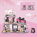 Dify Street View Gift Shop Mini Building Blocks Set, 938+ PCS Cute Panda Animal Store Architecture Model Kit, Creative MOC Construction Toy for Girls Boys Kids Adults, Gift Idea Ages 6+