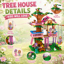 Dify Tree House & Mini 6-in-1 Tree House Combo Building Set, 1000+ Pcs Two-Model Construction Kit, Creative STEAM Toy for Kids & Teens