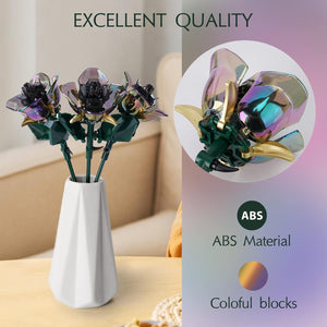 Dify Black Phantom Rose||for Home Decor||Set of 3 Roses || (120+pcs)
