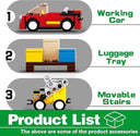 Dify City Cargo Airplane Building Blocks Set (383+ PCS) | Cargo Plane with Car, Luggage Tray & Movable Stairs | Airport Construction STEM Toy for Kids 6–12