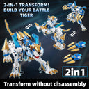Dify White Tiger Building Blocks Set (513+ PCS) | Mythical Guardian Beast Model Kit | Creative STEM Construction Toy & Display Décor | 5 Year Structural Warranty