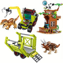 Dify ||Dinosaur Capture Building Set || 517 Pcs||T-Rex & Triceratops with Transport Truck, Watch Tower & Crane, Action | 5 Year Structural Warranty
