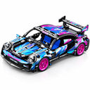 Dify Pull Back Car Building Blocks Set, 455 PCS Blue & Pink Race Car Model Kit, Sports Car Building Toy for Kids, Teens & Adults | 5 Year Structural Warranty