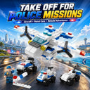 Dify 6-in-1 Police Car Building Block Set, 137+ PCS Police Vehicle Construction Kit, STEM Educational Toy for Kids, Creative Rebuild Play Set, 5-Year Structural Warranty