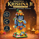 Dify Krishna Ji Building Block Set, Indian Devotional Figure Model Kit with Flute, Creative Decorative Construction Toy Gift, 5-Year Structural Warranty