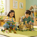 Dify Fantasy Castle & Tree House Combo Building Block Set, 2252+ PCS Magic Castle Architecture Model & 6-in-1 Tree House Construction Kit, STEM Educational Toy, 5-Year Structural Warranty