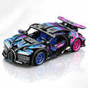 Dify Pull Back Car Building Blocks Set, 423 PCS Black, Blue & Pink Supercar Model Kit, Sports Car Building Toy for Kids, Teens & Adults | 5 Year Structural Warranty