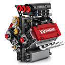 Dify US V8 Motor Building Blocks Set, 478 PCS (Complex only for Pro Builders) Engine Model Construction Kit, Mechanical STEM Toy for Kids, Teens & Adults