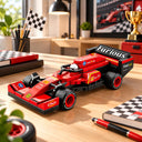 Dify F1 Racing Car Building Blocks Set, 65 PCS Red Formula Race Car Model Kit, STEM Building Toy for Kids, Teens & Adults | 5 Year Structural Warranty