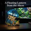Dify Ocean Jellyfish Building Set, 1146+ PCS LED Light Display Model with Stand, Creative Marine Décor Construction Toy Gift for Kids, Teens & Adults, 5 Year Structural Warranty
