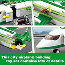 Dify City Cargo Airplane Building Blocks Set (383+ PCS) | Cargo Plane with Car, Luggage Tray & Movable Stairs | Airport Construction STEM Toy for Kids 6–12 | 5 Year Structural Warranty