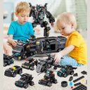 Dify 51-in-1 SWAT Robot Building Block Set, 700 PCS Police Vehicle & Helicopter Construction Kit, STEM Engineering Toy for Kids Ages 10+, 5-Year Structural Warranty