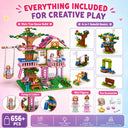 Dify Tree House & Mini 6-in-1 Tree House Combo Building Set, 1000+ Pcs Two-Model Construction Kit, Creative STEAM Toy for Kids & Teens