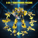 Dify 8-in-2 Robot Building Blocks Set (785+ PCS) | Transforming Mech Models Construction Kit | STEM Educational Toy for Ages 14+ | Creative Rebuild Play Set | 5 Year Structural Warranty
