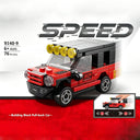 Dify Pull Back Car Building Blocks Set, 76 PCS Red Off-Road SUV Model Kit, Sports Car Building Toy for Kids, Teens & Adults | 5 Year Structural Warranty