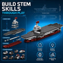 Dify 10-in-1 War Ship Building Block Set, Transforming Naval Battleship Construction Kit, STEM Engineering Toy for Kids & Teens, 5-Year Structural Warranty